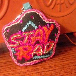 Boho chic key fob handbag backpack